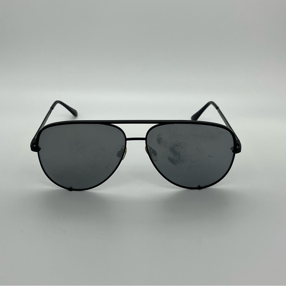 Quay x Desi Perkins High Key Black Silver aviators